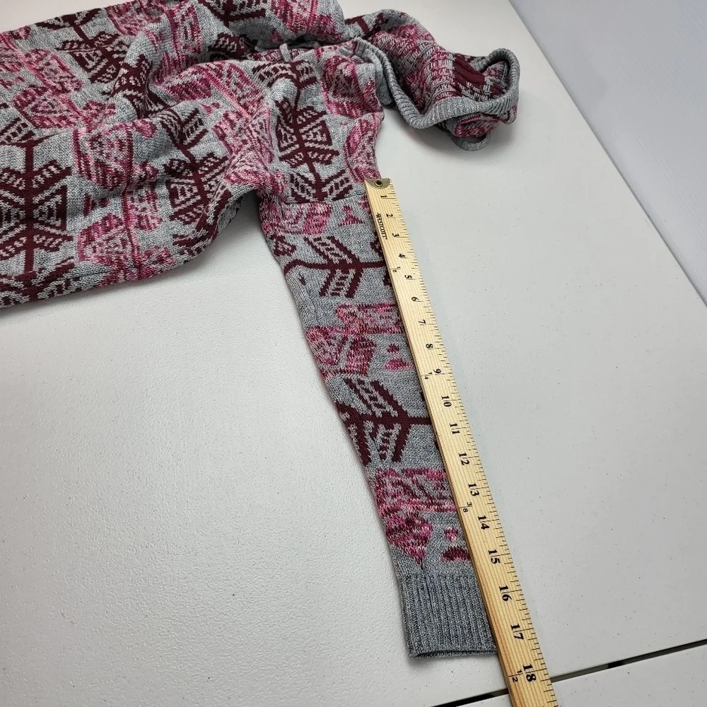 American Eagle Aztec Hooded Pullover Sweater Size Small FLAWED - Picture 10 of 16